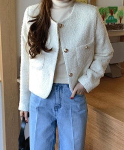 Noarin tweed short jacket