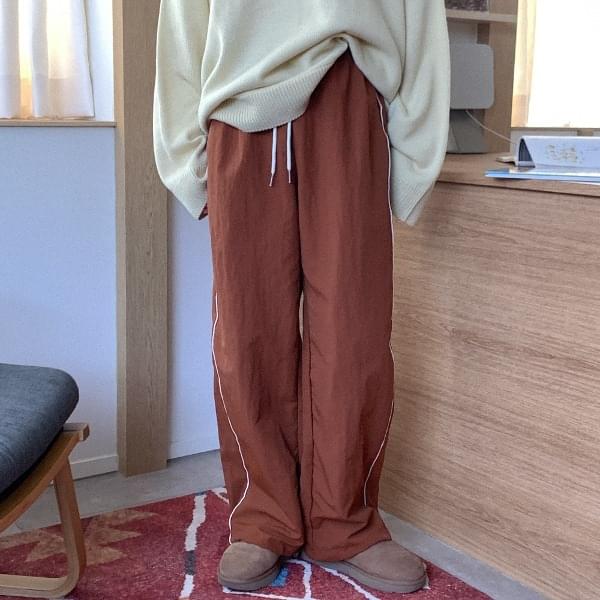Milosi line nylon banding pants