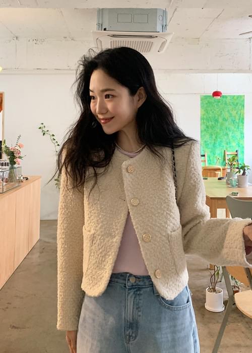 Notin Gold Button Ultweed Jacket