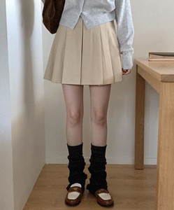 Dita cotton pleated miniskirt
