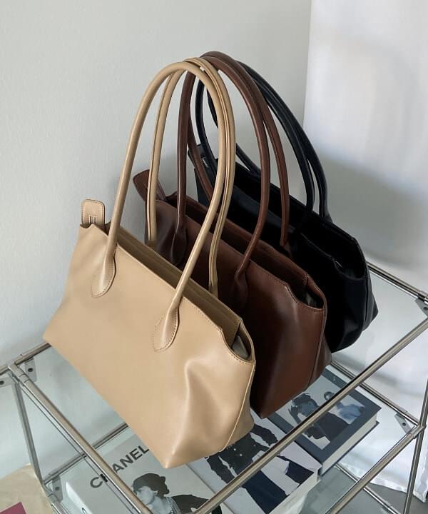 Hatton leather big size shoulder bag shopper bag student office worker 3 colors