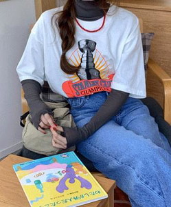 Wayrun see-through Turtleneck T-shirt