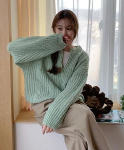 Ashild Twisted Knitwear Zip-up