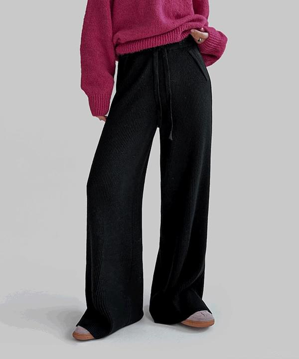 Oan Banding Ribbed Knitwear Pants