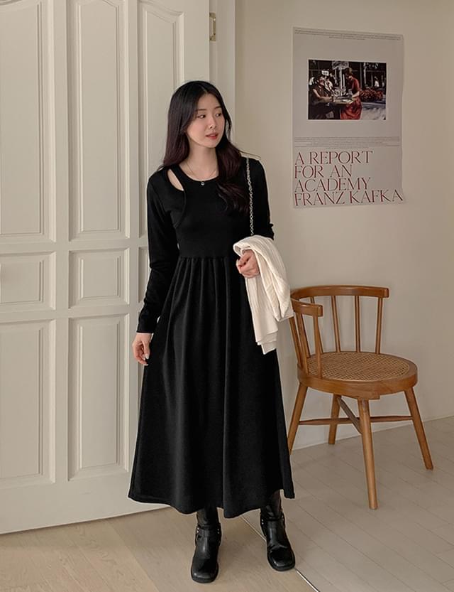 Pale cutout long Dress 74145