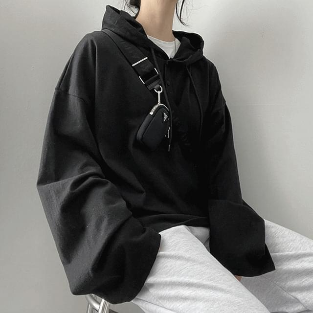 Yorkie button hoodie