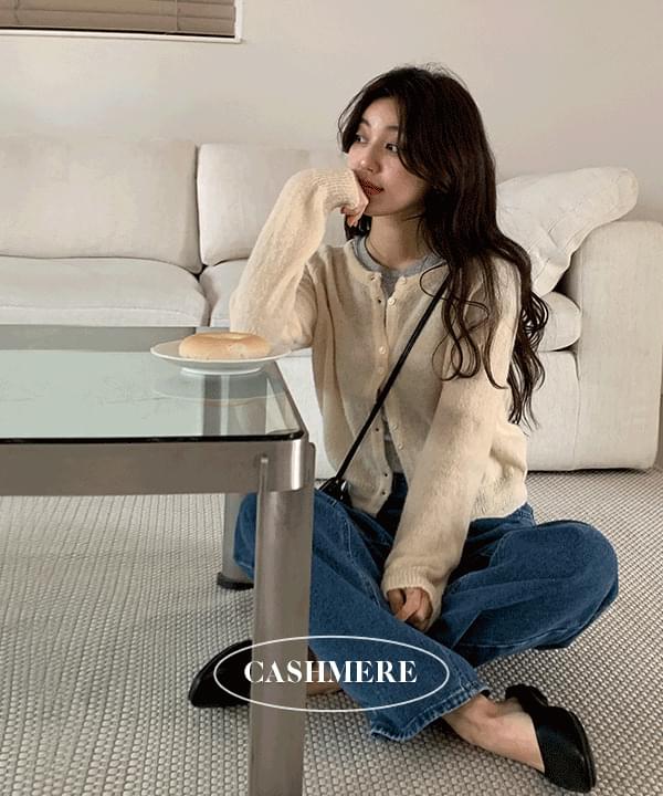 Zephyrin Mohair Cashmere Knitwear Cardigan -6color