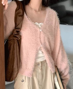 Edini pine needle button cardigan