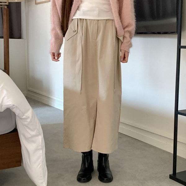 Allen cotton string long skirt