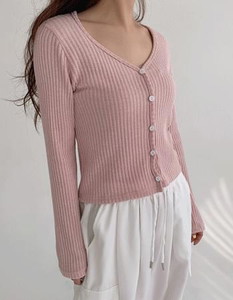 Lace & Ribbon Crop Sleeveless & Cardigan Set