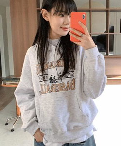 Polyca printed cotton hoodie