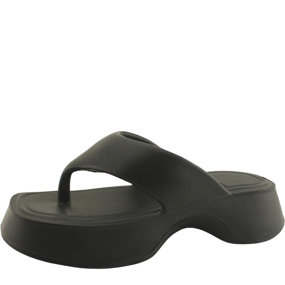 EVA lightweight soft height-elevating slippers 5cm black