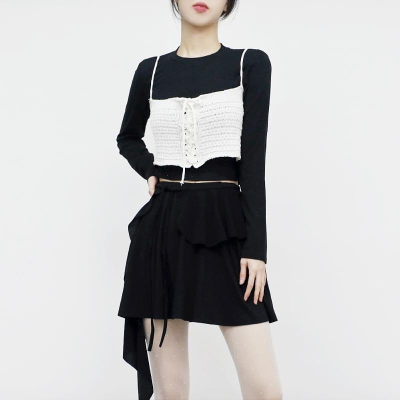 Mihi Bustier + T-shirt Set