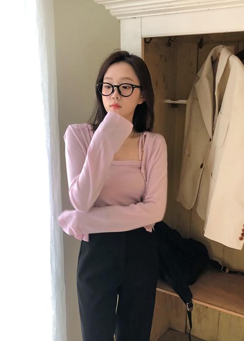 Lottie bustier & V-Neck cardigan SET 开襟衫