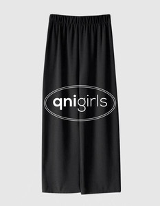 Wrinkle Free 2 Banding Wide Slacks for Short Women