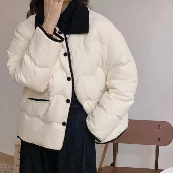Shamir collar quilted padded jacket - jk28887 (Ships Today)
