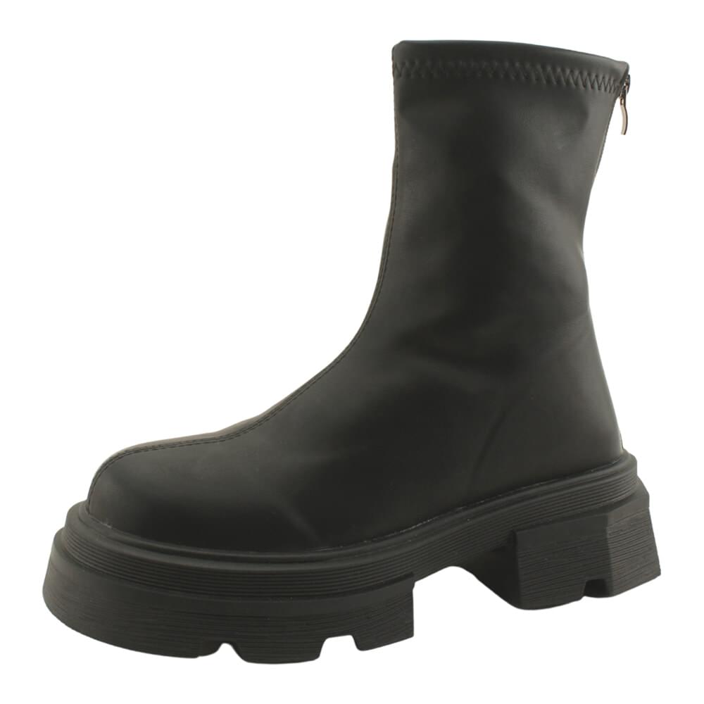 Spandex Socks , high heel sneakers, flat ankle boots, 5cm black