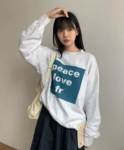 Creti lettering overfit Sweatshirt
