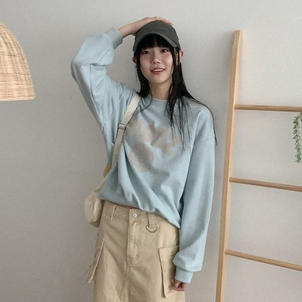 Times cotton lettering Sweatshirt