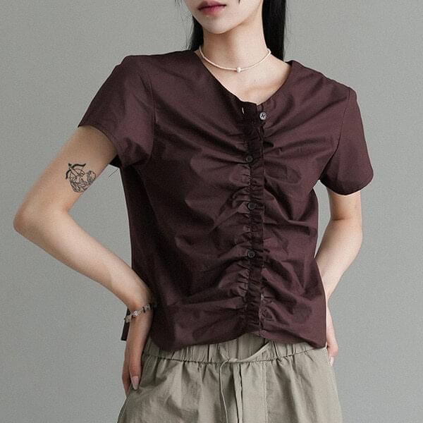 Rossi shirring blouse