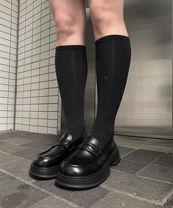 Korek high heel loafer shoes