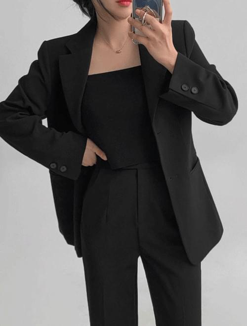 Roseanne two-button Loose-fit jacket -2 colors/going to work look/wedding guest look