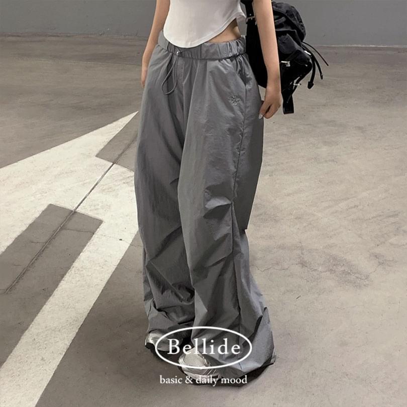 Parachute nylon two-way jogger cargo pants 长裤