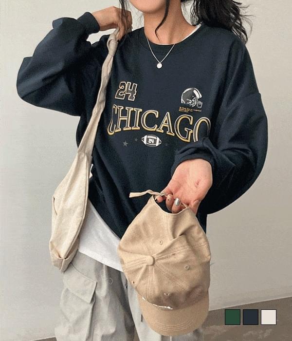 Trendy mood, Chicago sporty Loose-fit Sweatshirt