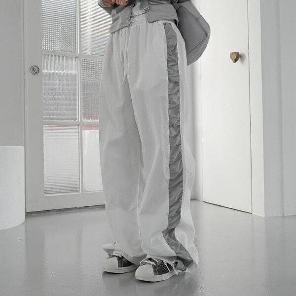 Bloom shirring track pants