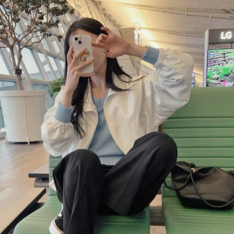 Greeson high neck zip- Jacket