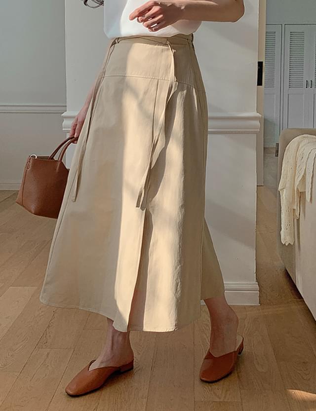 Ailee back band Split flare skirt 74070