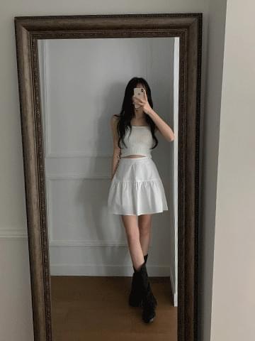 아가베 리본 스커트