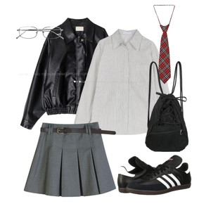 Streetfashion,Leather,Longsleeve,Chic 코디