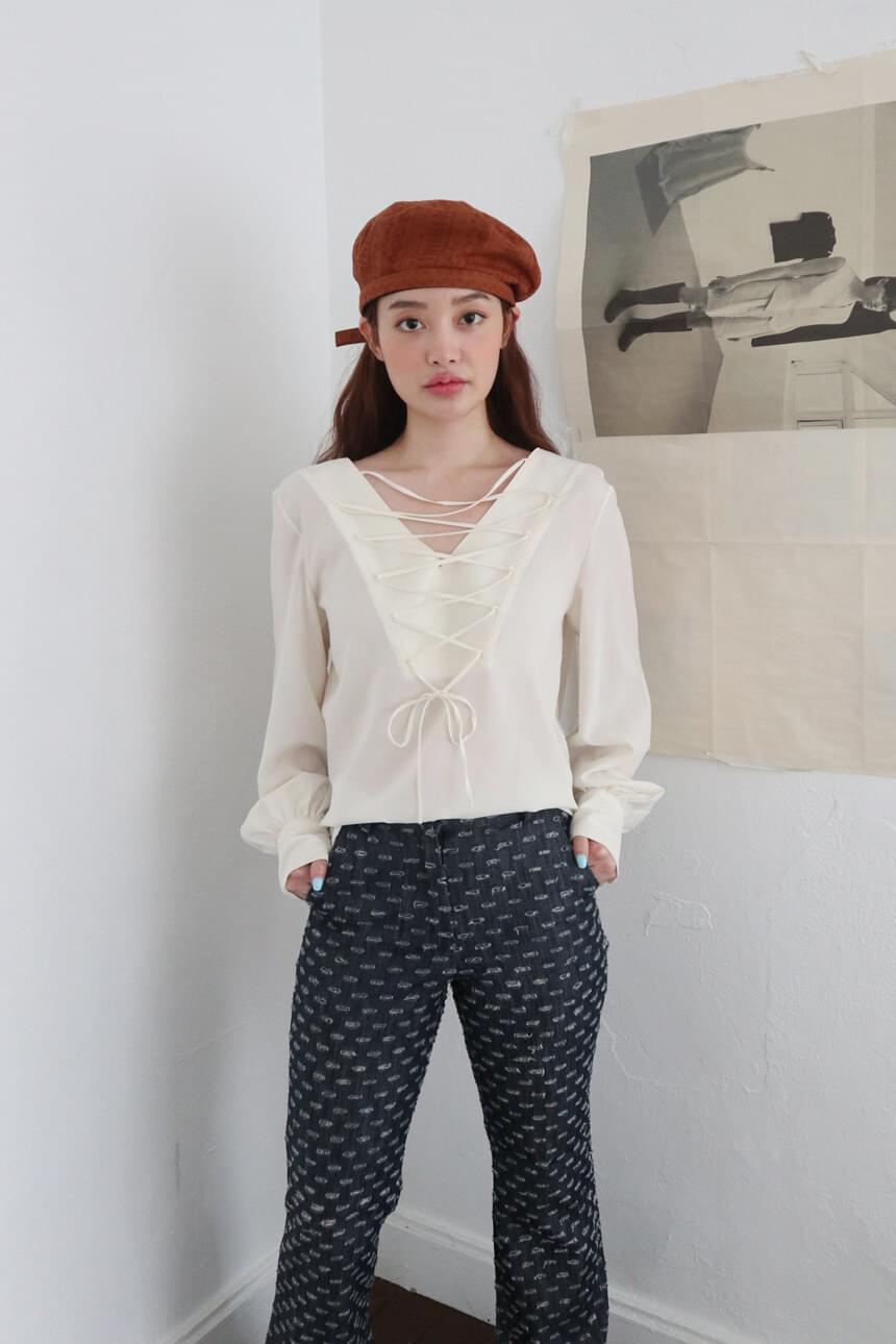 eyelet blouse