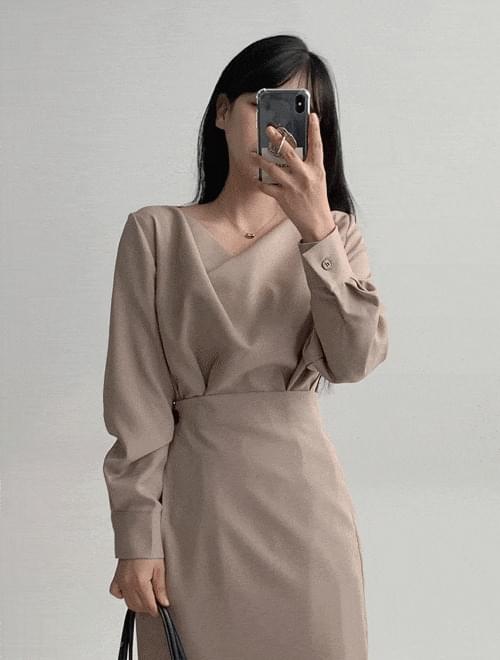 Dressy lab long Dress -2color