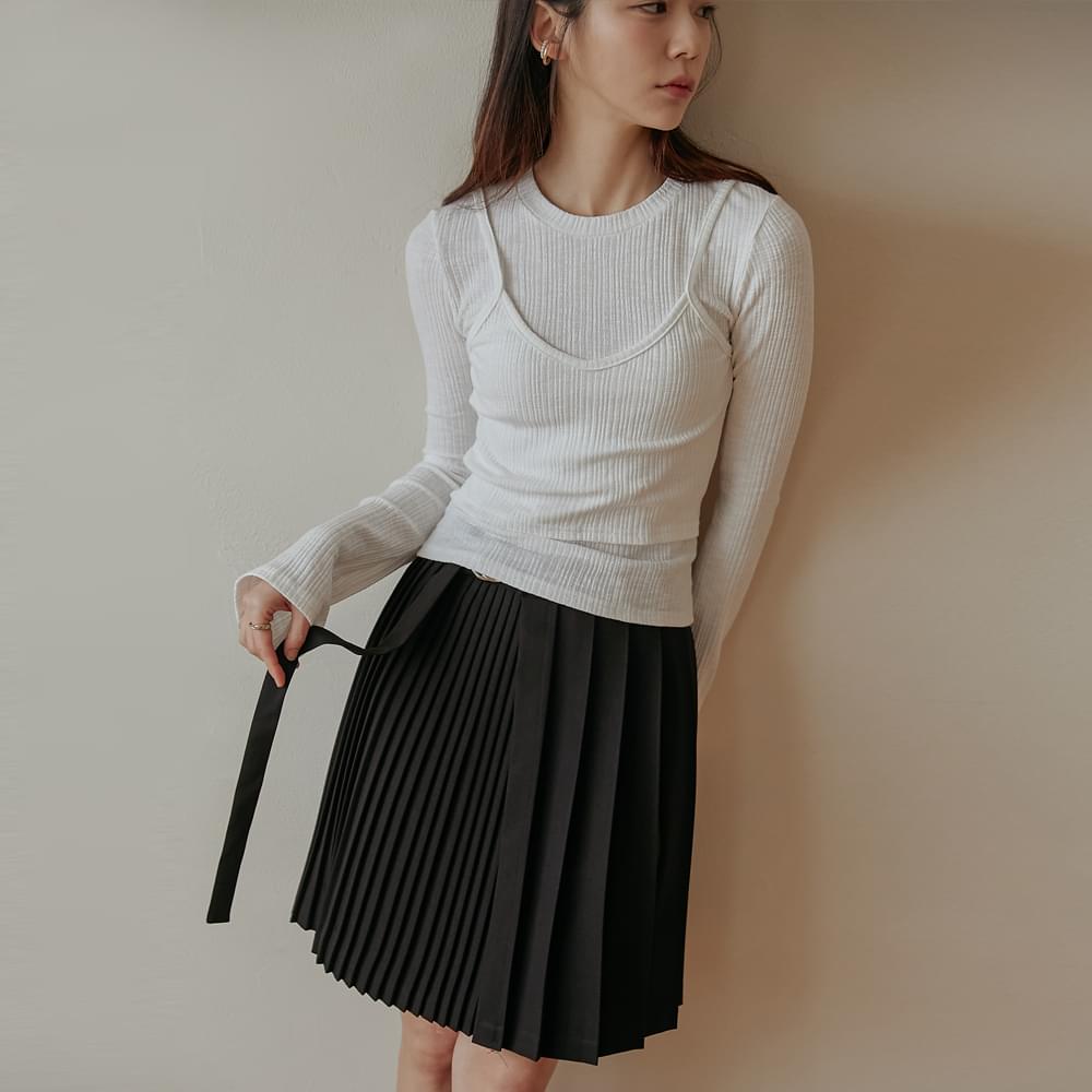 Vessel Bustier Layered Wide Sleeve T-Shirt