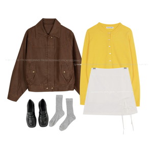 코디추천,ショートパンツ,牛仔褲,심플,시크 코디