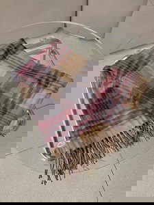 grape check scarf muffler