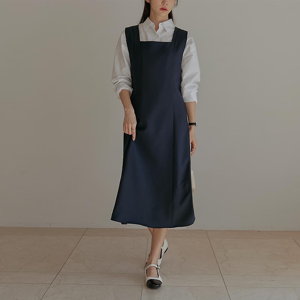 Kawell square neck bustier long dress