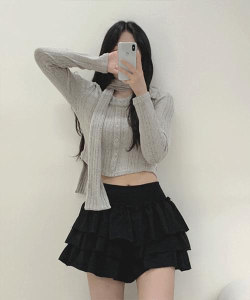 Saa Scarf Muffler Knitwear Tee