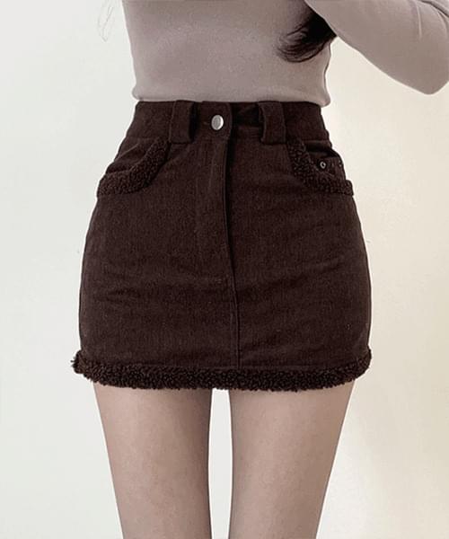 Baby bubble slim mini skirt
