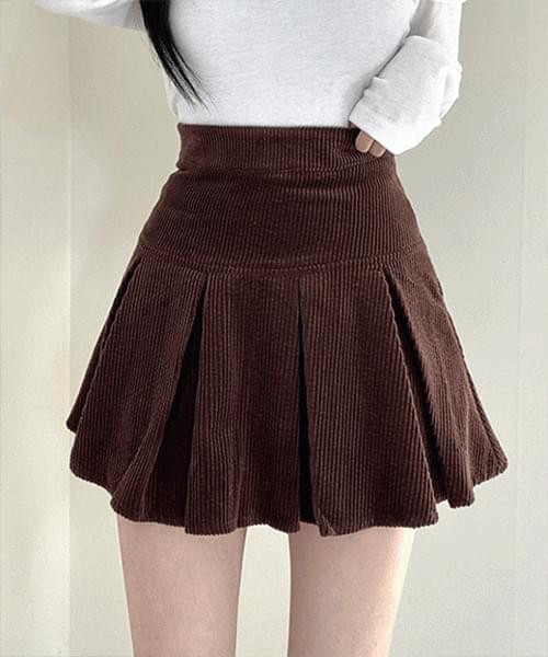 Cut golden pleated mini skirt 裙子