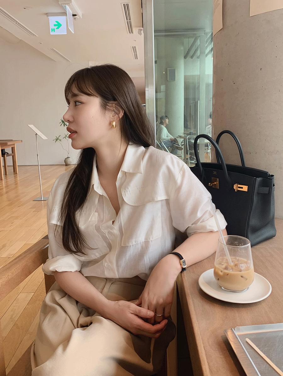 볼드 하프문 이어링