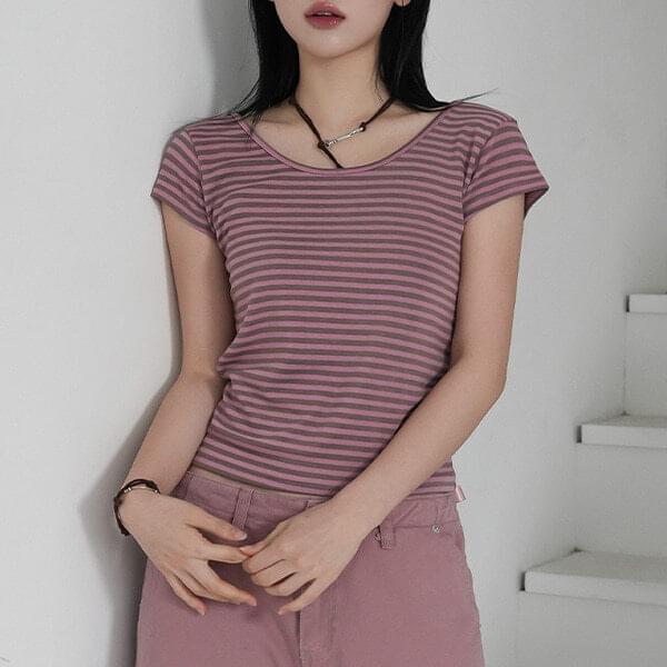 ヘインストライプTシャツ