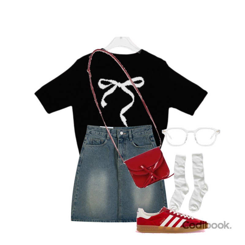 RIGHT HERE 라운드 스퀘어 데일리 뿔테안경 GS85 W,kim9hope comb middle socks,dangosister 헨티4부데님SK(2c) 청치마 4부데님치마 워싱 진청 흑청등을 매치한 코디