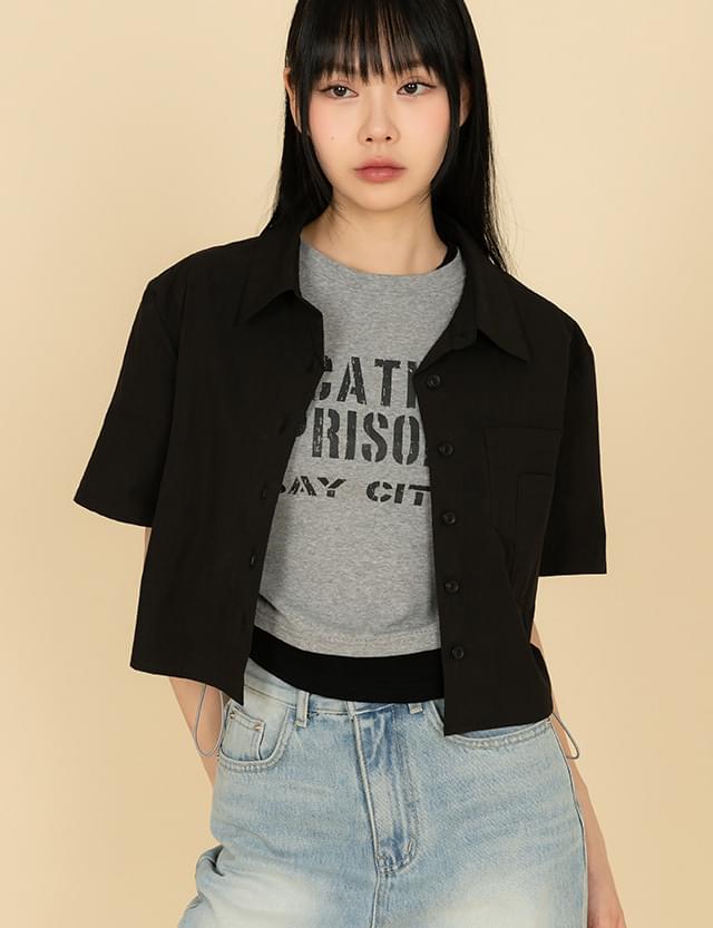Daphnin Loose-fit crop Shirt 75026