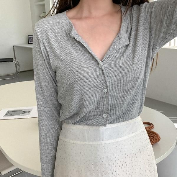 Cousine Ribbed cotton cardigan 开襟衫
