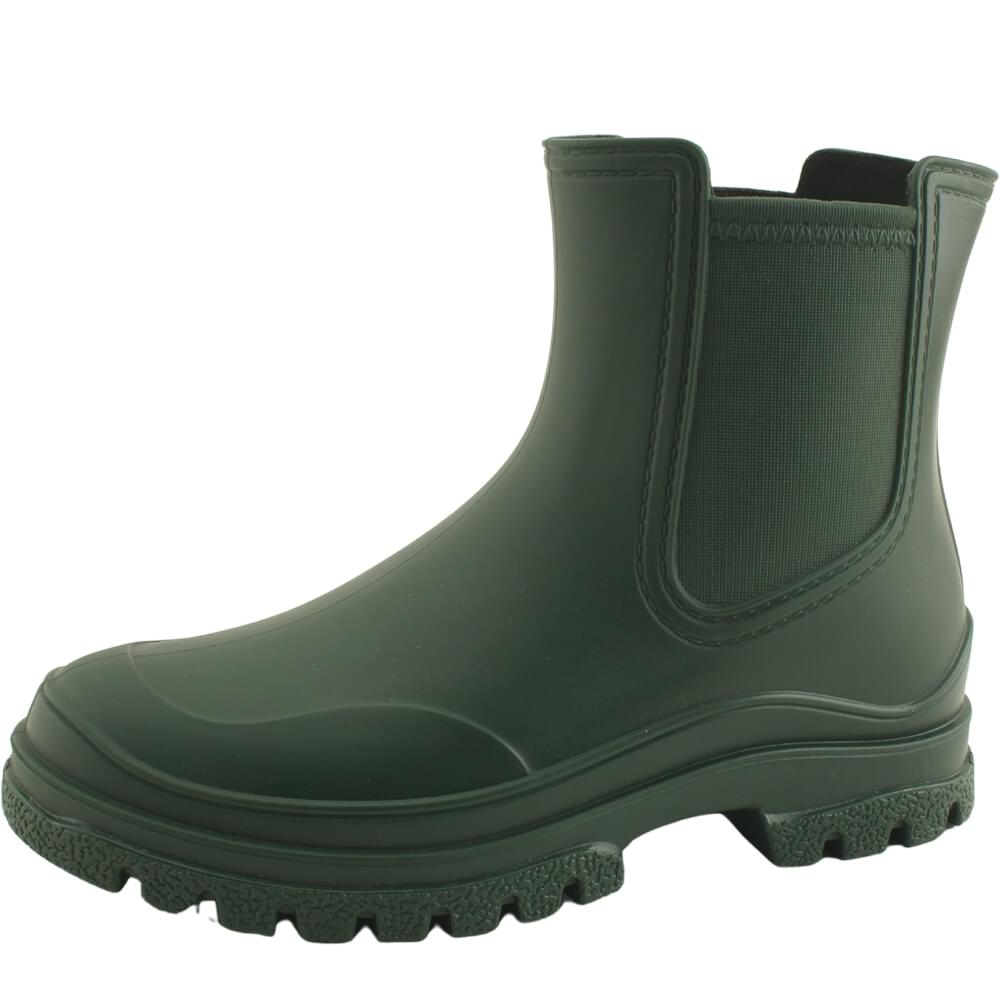 Chelsea ankle rain boots green