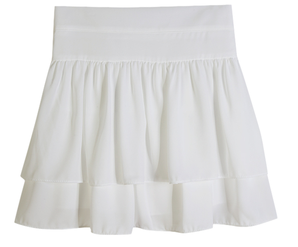 Love It Chiffon Cancan SK Shorts Lining Chiffon Skirt Mini Skirt Back Banding Band Flare Frill Ballet Core Date Look Sharala