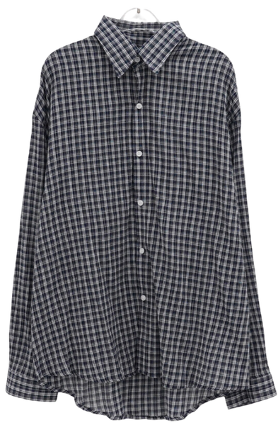 Blink overfit seersucker check shirt - 4 colors